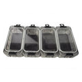 Magnetic Fishing Tackle Box Organizer with,4 PC small tackle box Waterproof and Glow in the Dark Tackle Trays, Removable Compartments for Storing Fishing Lures and Accessories,mini tackle box