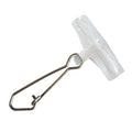 25/50/100 PCS Fishing Line Sinker Slides Duo Lock Snaps High Strength Stainless Steel Sinker Slider Swivel Snap Kit Fishing Tackle - color: Clear, size: 50 Pieces