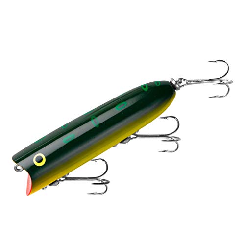 Heddon Lucky 13 Topwater Fishing Lure with Chugging/Popping Action, 3 3/4 Inch, 5/8 Ounce Heddon Lucky 13 Topwater Fishing Lure with Chugging/Popping Action, 3 3/4 Inch, 5/8 Ounce - color: Bullfrog