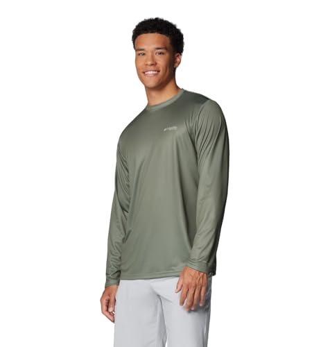 Columbia Men's Terminal Tackle PFG Line Time Long Sleeve - color: Cypress/Pow Hex, size: X-Small