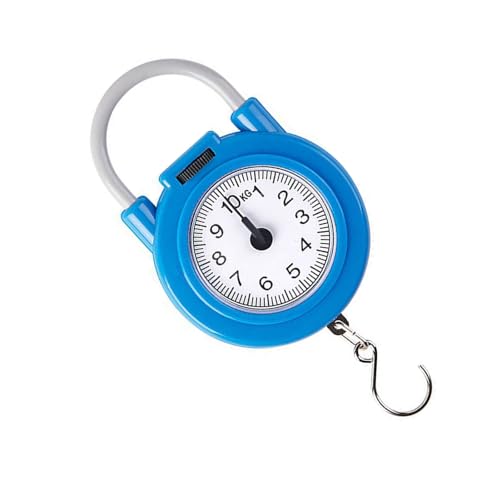 Haofy Handheld Scale, Fishing Hanging Scale Mechanical Kitchen and Fish Fishing Scale Multi Purpose Portable Hand Held Dial Weight Scale - color: Blue