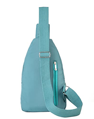 EVANCARY Small Sling Bag Crossbody Bags for Women Men, Sling Backpack Chest Daypack Cross Body Bag for Travel Outdoor - color: Green