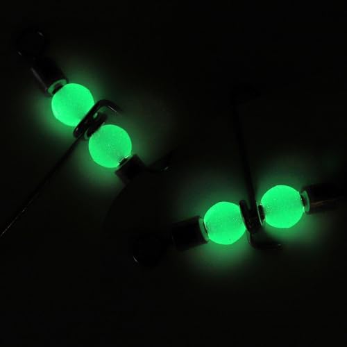 PATIKIL 3 Way Swivel Cross Line T Turn Rolling Tackle with Luminous Beads for Catfish Surf Rig - size: 1.1x0.6 Inch