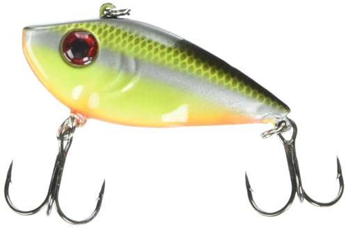 Strike King Red Eyed Shad Lipless Hard Bait - color: 432 - Chartreuse Baitfish