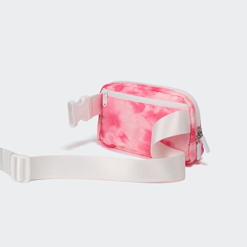 Pander Two Way Zipper Fanny Pack Nylon Everywhere Belt Bag for Women, Water Repellent Waist Packs, Crossbody Bags with Adjustable Strap (Cloud Pink) - color: Cloud Pink