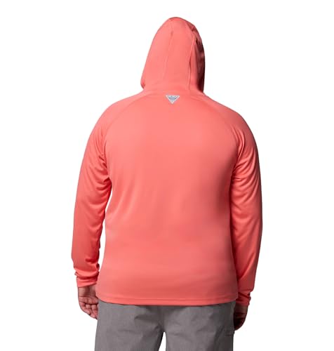 Columbia Men's Terminal Tackle Hoodie - color: Melonade/White Logo, size: Small