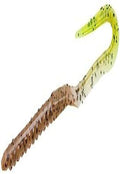 Zoom U Tail Worm-Pack of 20 - color: Pumpkin Chartreuse