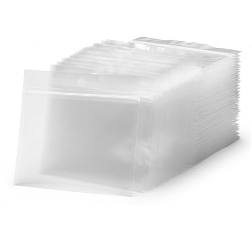 100 Pack Soft Plastic Baits Bags 5.1"x4.7" | Heavy-Duty Clear Lock Zipper Lure Packaging Bags - Leakproof Double-Sealed Zipper Storage for Soft Plastic Lures & Fishing Gear | Multiple Sizes - size: 5.1" x 4.7"