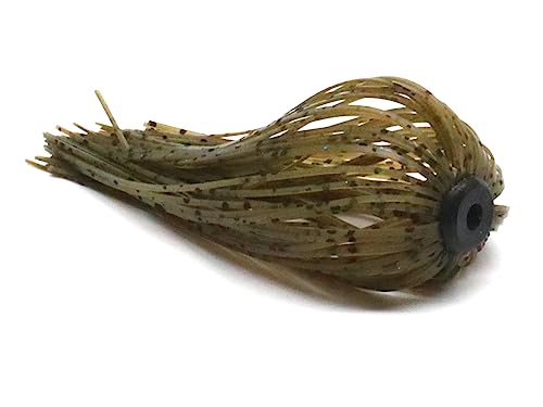 Harmony Fishing – Quick Change Umbrella Skirts for Fishing Jigs, Spinnerbaits, Buzzbaits, Lures, Baits (10 Pack) - color: Green Pumpkin