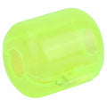‌50PCS Plastic Fishing Hook Box Set - Fluorescent Yellow Clamshell Squid Lure Cover Cases for Tackle Storage(L) - color: L