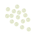 PATIKIL Glow Fishing Beads Plastic Round Rubber Luminous Fishing Bait Eggs Rig Bead Tackle Lures Accessories with Box - color: White, size: 3mm