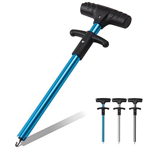 OROOTL Fishing Hook Remover Tool, Portable Easy Squeeze Out Fishing Hook Separator Extractor Aluminum Fish Dehooker Removal Puller for Saltwater Freshwater Fishing - color: Blue