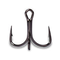 Mustad KVD Elite Triple Grip Treble 2X Short 1X Strong - color: Black Nickel, size: Size 1 (Pack of 6)