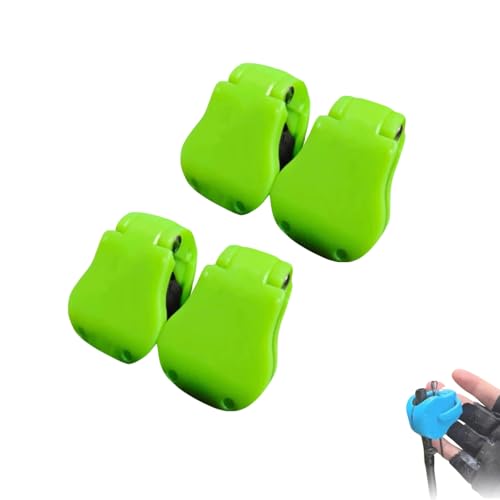 Multifunctional Rod Holder - Portable Takedown Fishing Rod Clips for Ground/Car/Wall/Beach, Auto Fixed Fish Poles Holders with Pressure Grip, Fits Shore/Telescopic Rods & Fixed Ball - color: Green * 4
