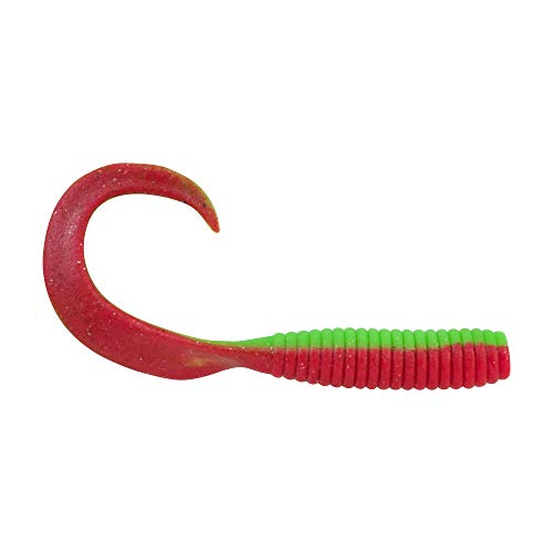 Berkley Gulp! Grub Saltwater Fishing Soft Bait - color: Nuclear Chicken, size: 4"