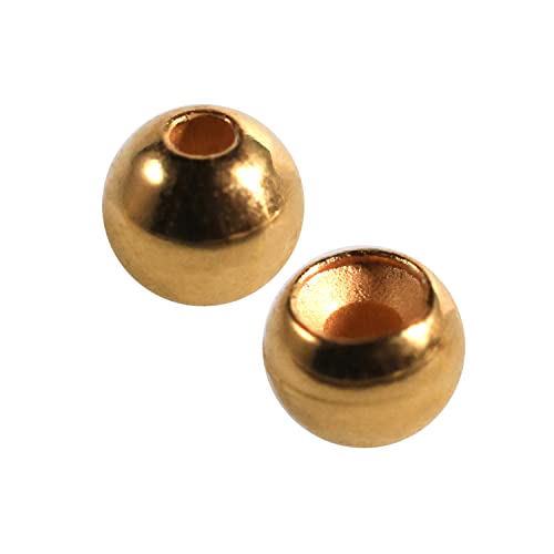 25 Pack 27 Colors 1.5-6.4mm Cyclops Tungsten Beads for Fly Tying - color: Gold, size: 2.0mm(5/64'') 25 Pack