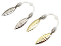Harmony Fishing – Twin Blade Slip-On Spinner Blades for Fishing Lures/jigs (6 Pack) - style: Willow (Silver)
