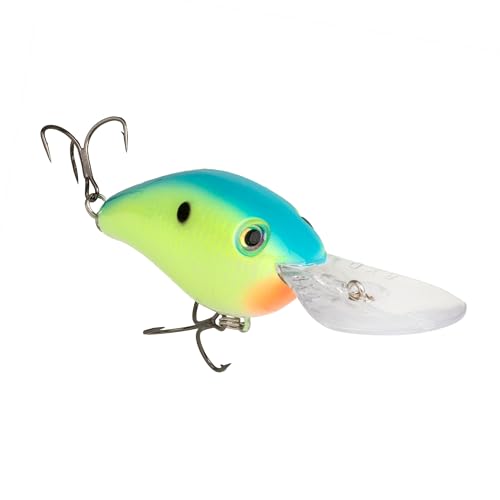 Strike King (HC8XDE-567) 8XD Elite Fishing Lure, Deep Diving Crankbait, 1.4-Ounce, Unique Curved Bill, Dives to 20-Feet, Rattle Chambers, Size 2/0 Mustad Triple Grip Hooks, Pro Powder Blue