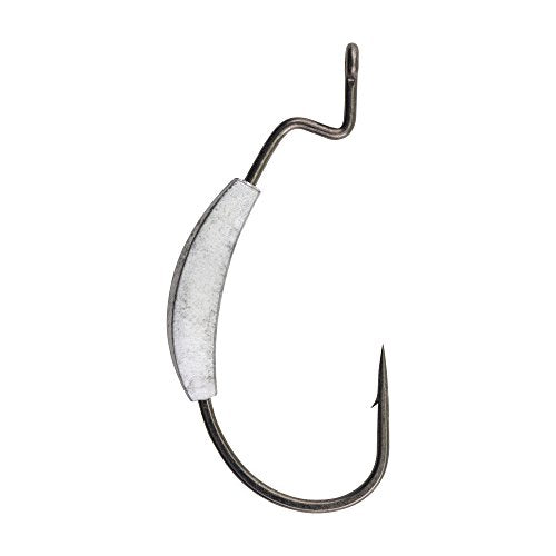 Berkley Fusion19 Wide Gap Live Bait Hooks, Size 4 Fishing Hooks, Needle Point with SlickSet Coating for Easy Penetration, Forged for Added Strength - color: Smoke Satin, size: 7/0, style: Weighted Ewg
