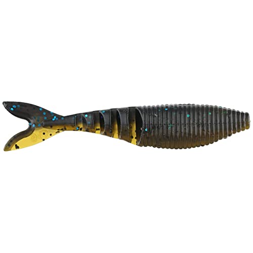 Yamamoto Yamamoto - color: BLACK W/ LARGE BLUE FLAKE/297 LAMINATE (6 PACK)