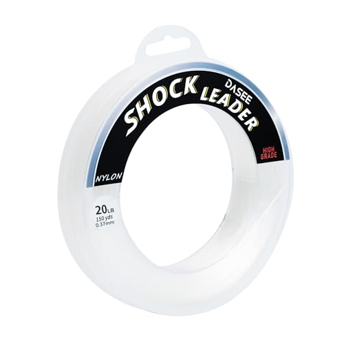 Big Game Monofilament Leader Line 20–100LB, 150YDS, Fishing Line, Abrasion Resistant Leader Material for Saltwater Big Game & Freshwater Fishing - size: 20LB