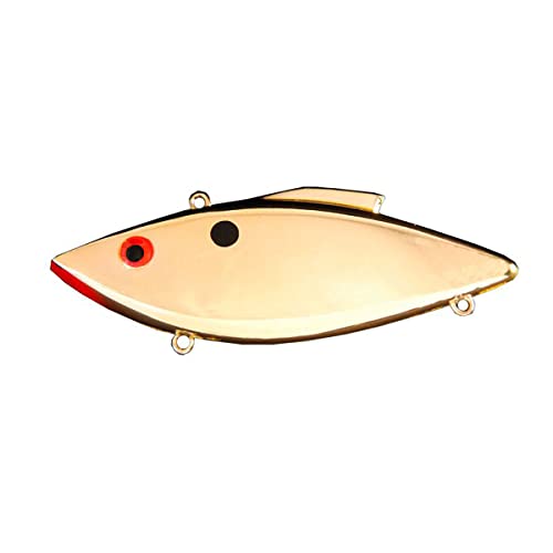 Bill Lewis Lures Lifelike Rat-L-Trap Magnum Force Lipless Crankbait Fishing Wobble Lure for Shallow Saltwater - color: Gold Black Back - Saltwater, size: One Size