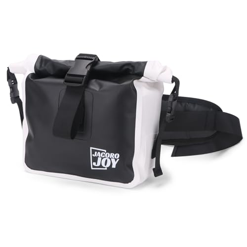 Waterproof Fanny Pack, Floating Dry Bag Pouch with Adjustable Waist Strap Large Capacity, Waterproof Waist Bag for Kayaking Boating Fishing Cycling Beach (Black)