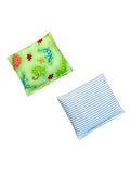 HOME COMFORT Ultra Mini Microwavable Heating & Cooling Pads - 100% Natural Rice 2-Pack (4.5” X 5”) (Green Combo 1) - color: Green Combo 1