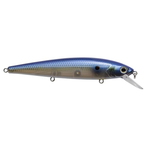 Strike King KVD Elite 300 Jerkbait Hard Bait Fishing Lure, Dives 4-7 Feet, Weight Transfer System - color: Pro Blue Glimmer, size: Hook Size 4