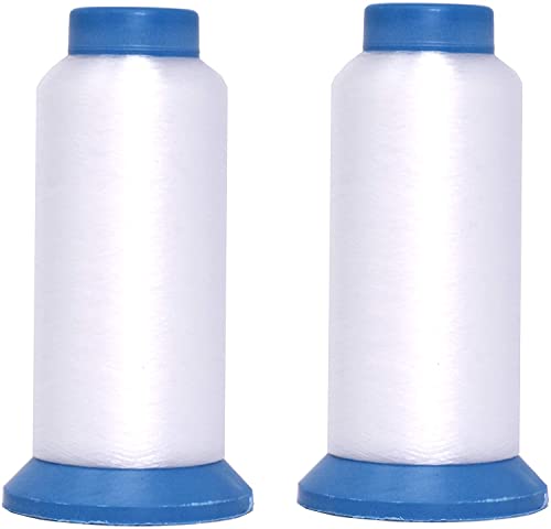 Mandala Crafts 0.2mm Clear Sewing Thread Transparent Nylon Invisible Thread for Sewing Quilting - 2888 Yds Monofilament Fishing Line String for Hanging and Wigs - color: Transparent, size: 0.2mm 2888 Yards 2640 Meters