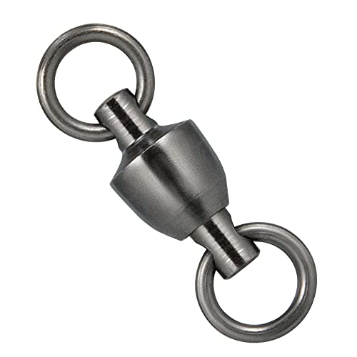 Dr.Fish 20 Pack Ball Bearing Fishing Swivels, Swivels Fishing Tackle Saltwater, Freshwater Stainless Heavy Duty Lure Leader Line Connector #5 - size: #5-230LB(0.95")