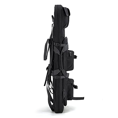 Gespann Tactical Rifle Backpack Soft Rifle Case Rifle Storage Holder for Hunting Trekking Hiking Fishing Rod Bag - color: Black, size: 32 inches
