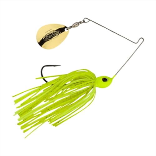 Berkley Power Blade Standard Fishing Spinnerbaits - color: Chartreuse/Gold, size: 1/4 oz - Colorado