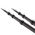 TIGRESS 3K Carbon Fiber Telescoping Outrigger for Fishing, Lightest Outrigger in The Industry, Sold as a Pair - style: Black/Black