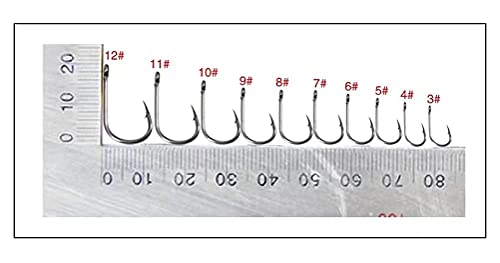 Joyiii Small Fishing Hooks with Mono Line,Super Strong Sharp Fishing Hook on Nylon Fishing Line Fishing Accessories for Baits - size: 6#(2.2lb-4.4lb)