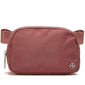 Pander Everywhere Belt Bag for Women, Fashion Waist Packs, Crossbody Bags with Adjustable Strap (Mauve). - color: Mauve