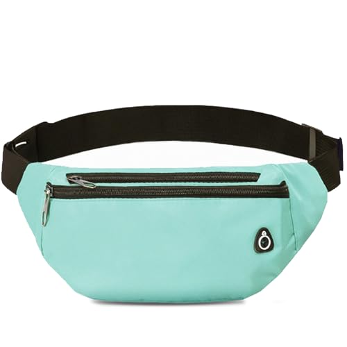 Fanny Pack for Women Men,Crossbody Fanny Pack Water Resistant Sports Waist Bag Pack, Belt Bag for Travel Hiking Running - color: 1pack-lightgreen