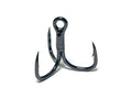 Fishing Hooks Treble Hooks for Hook Upgrade Cutting Blade 4X Strong Short Shank Black Nickle - size: 4