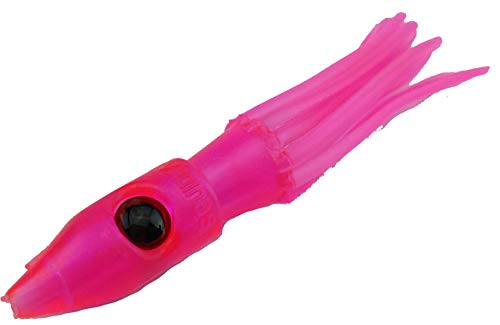 SquidNation Slammer Rubber Bullets Lures 10 Pack 3.50" for Sm & M Ballyhoo Tuna Lures by Squid Nation - color: Killer Pink