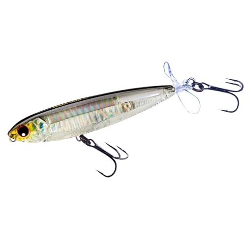 Yo-Zuri 3DB Prop Floating Lure, Prism Shad, 3 1/2-Inch - color: Prism Silver Black, size: 3-1/2"