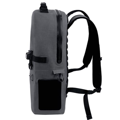 Breakwater Supply™ Fogland CORDURA Waterproof IP68 Submersible Backpack | Tech Bag with Laptop Sleeve & Airtight Zippers for Travel, Work, Commute, College, Gaming, Unisex, TPU (Goshen Gray, 25L) - color: Cordura Goshen Gray, size: 25L