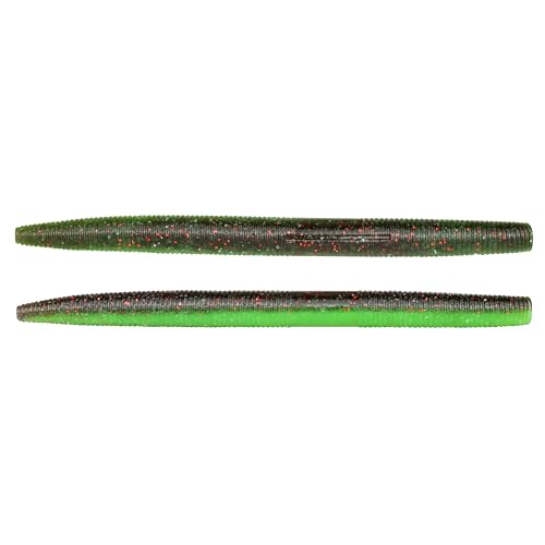 Soft Fishing Worm 100PCS, 3/4/5/6" Mega Value Pack Senko Style Soft Lures for Bass, Plastic Worm Stick Baits, Multicolor, Cost-Effective Fishing Gift - color: Melon Pie, size: 5"