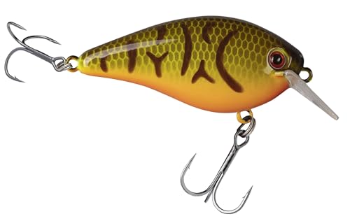 Strike King KVD 1.5 Hard Knock Fishing Lure, 3/8 oz, 3D Lifelike Eyes - color: Orange Belly Craw, size: 3/8oz