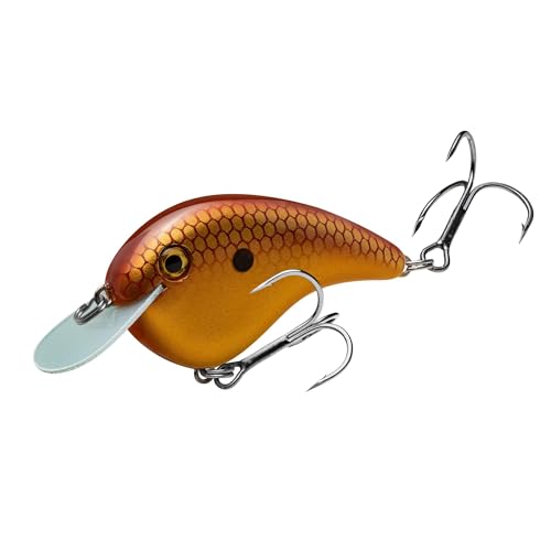 Strike King Chick Magnet Jr. Crankbait Fishing Lure, 1/4 oz, Dives 4-6 Feet, Premium Hooks - color: Baby Carp