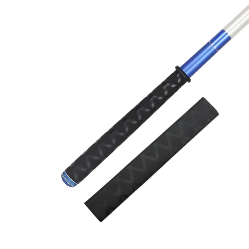 Fishing Rod Handle Grip Pole Wrap X-Tube Heat Shrink Tubing Non-Slip Insulated Abrasion Sleeve-Length:39" Diameter:25/32" (Black) - color: Black, size: Diamter:20mm"(25/32 inch)