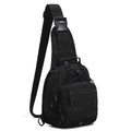 Viriber Tactical Backpack, Waterproof Military Cross-body Molle Sling Shoulder Backpack Chest Bag for Outdoor Every Day Carry Black - color: Black