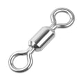 100 Pcs Fishing Swivels Saltwater, 100% 304 Stainless Steel Power Swivel Corrosion Resistance Barrel Swivels High Strength Freshwater Fishing Line Lure Leader Connectors - size: 6# 0.47" / 100LB