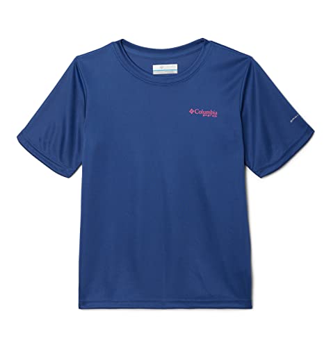 Columbia Boys Terminal Tackle PFG Tarpon Print Short Sleeve - color: Carbon/on the Line Salt Graphic, size: Medium