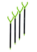 40" Magnum Extendable Trident Fishing Rod Holders in in Packs of 2 and 4 - style: Green