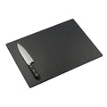Black Plastic Cutting Board - 18 x 12 Inch Large, 1/2" Thick HDPP Poly for Restaurants and Commercial Kitchens, NSF Stamped - color: Black